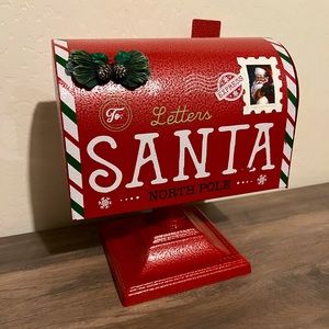 Red Letters to Santa Mailbox Holiday Decor